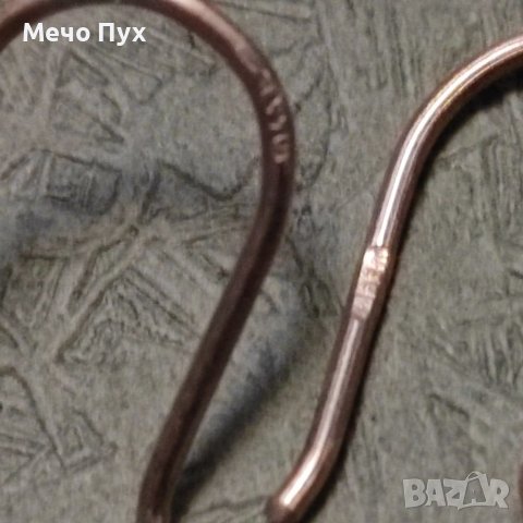 Сребърни обеци (93), снимка 3 - Обеци - 41388970