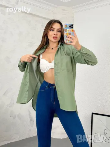 Бяла дънкова риза с джоб Различни цветове , снимка 7 - Ризи - 50266982