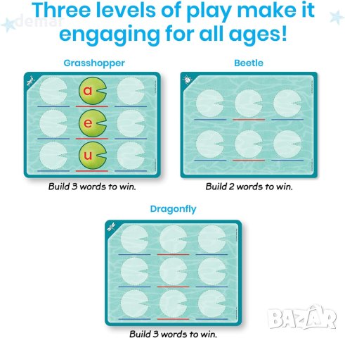Игра за създаване на думи 5+ години, снимка 2 - Образователни игри - 42500130