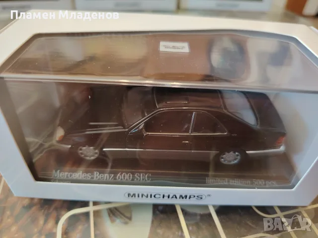 Minichamps, мащаб 1:43, Mercedes 600 sec и 123 Coupe , снимка 2 - Колекции - 56340429