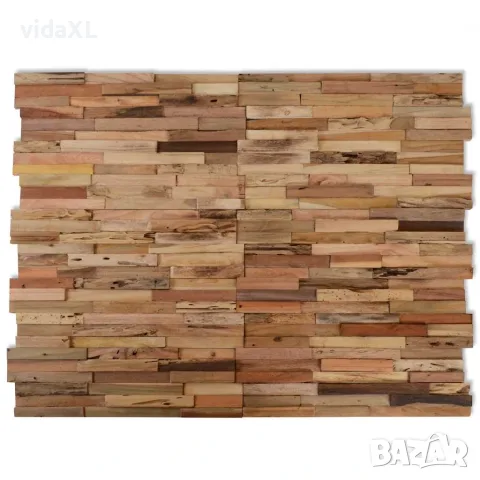 vidaXL Стенни облицовъчни панели 10 бр 1,03 м² рециклирано дърво тик（SKU: 326170）
