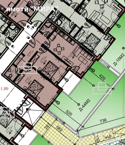 ТРИСТАЕН АПАРТАМЕНТ С ДВОР №6 В ПАНОРАМА ПАРК 1 – КВ. ВОЕВОДСКИ, ХАСКОВО, снимка 1