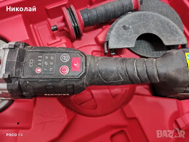 Акумулаторен ъглошлайф Parkside PPWSFA 20-Li C4, снимка 4 - Ъглошлайфи - 56167323