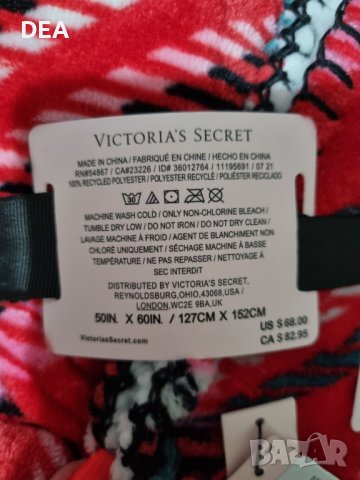 Червено зимно одеало Victoria’s Secret-120лв.НОВО, снимка 5 - Олекотени завивки и одеяла - 39566252