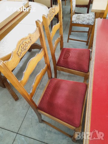К-т Масивна маса с 4 стола внос от Германия , снимка 4 - Маси - 39019943