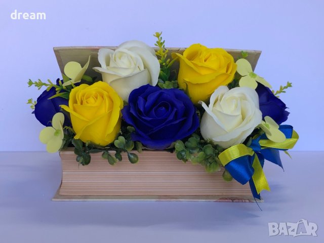 Букет от сапунени рози , снимка 12 - Декорация за дома - 40275710