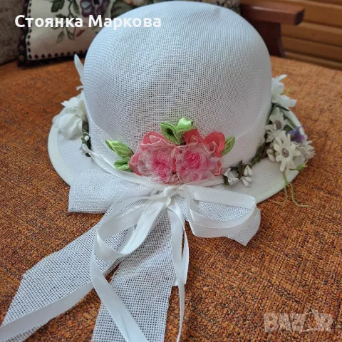 Красиви летни капели с цветя, снимка 13 - Шапки - 48973473