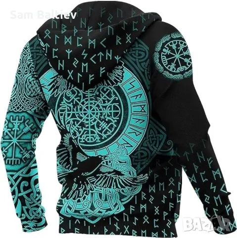 Суичър син викинг , снимка 2 - Суичъри - 50192226