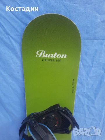 Сноуборд BURTON PROGRESSION CRUZER 145см. с автомати  , снимка 4 - Зимни спортове - 53524721