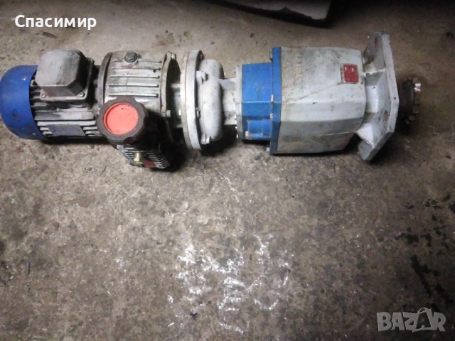Ел двигател с редуктор и Вариатор 0,75kw на 1400обр изх 1,8/3,1обр