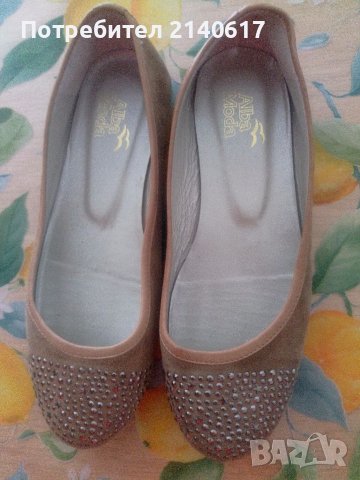 Нови пантофки ALBA MODA N:38/39,100% велур, снимка 1 - Дамски ежедневни обувки - 41486718