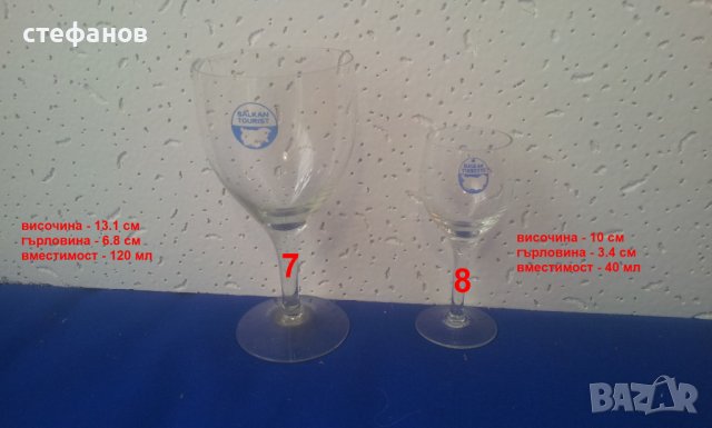 Оригинални чаши на Балкан турист 10 бр-различни за колекция, снимка 6 - Колекции - 40710392