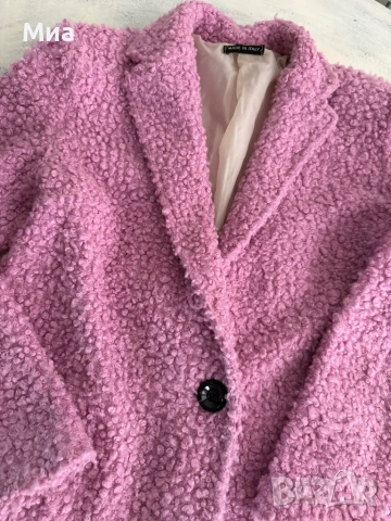 Розово меко елегантно палто , снимка 2 - Палта, манта - 53404719