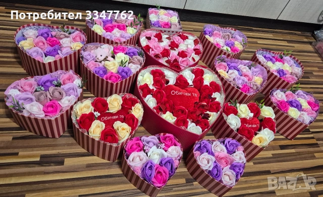 Сапунени рози , снимка 4 - Изкуствени цветя - 53458919