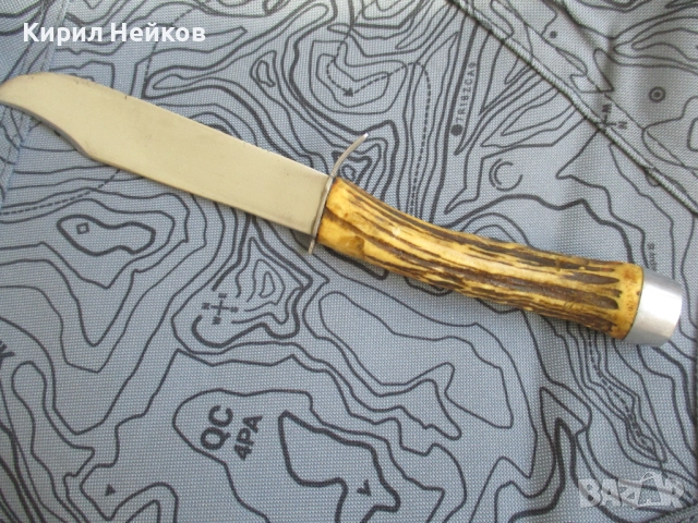 Ловджийски нож с дръжка от рог