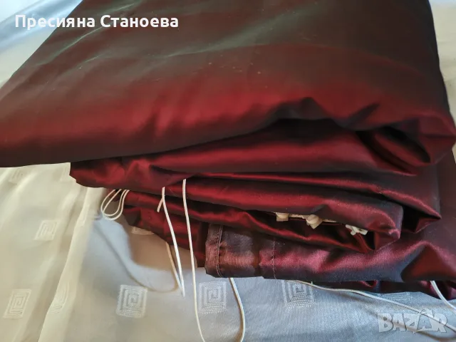 Два броя плътни пердета , снимка 2 - Пердета и завеси - 56208618