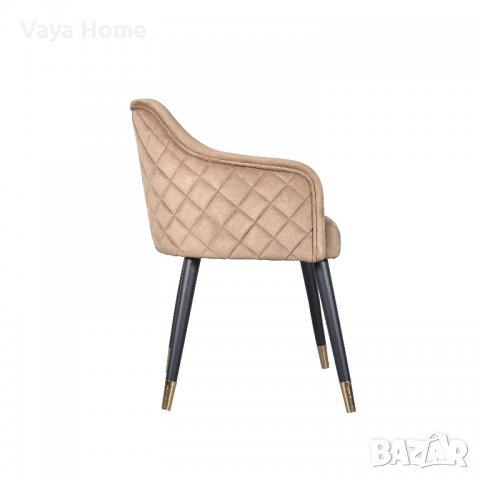 Трапезен стол, Krem, Бежов, снимка 2 - Столове - 39334499