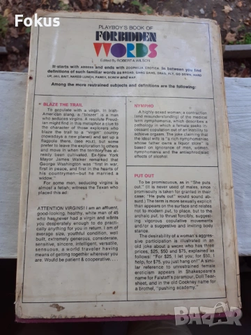 КОЛЕКЦИОНЕРСКА КНИГА *ЗАБРАНЕНИТЕ ДУМИ В ПЛЕЙБОЙ* PLAYBOY, снимка 2 - Антикварни и старинни предмети - 53512388