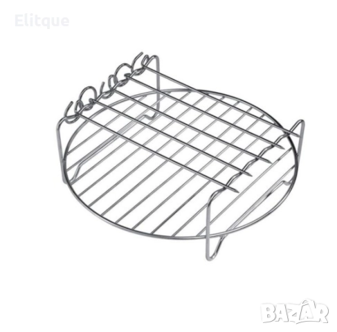 Скара с шишчета за Air Fryer Voltz V51980BG, 18 см., неръждаема стомана, снимка 3 - Други стоки за дома - 52889157