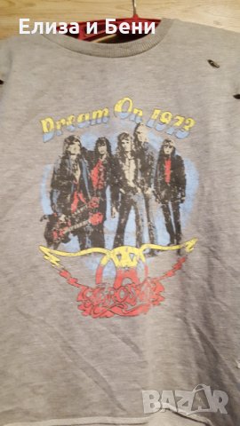 Aetrosmith  винтидж ефект щампа оригинална лицензна блуза дълъг ръкав.пуловер, снимка 1