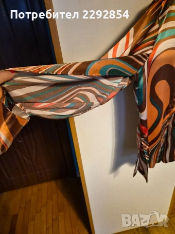 Бутикова риза от сатен , снимка 3 - Ризи - 52890864