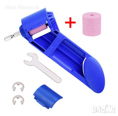 Уред за заточване на свредла и ножчета и др.