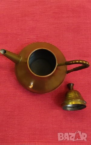 Стар чайник Холандия, от месинг и бакър, мед. , снимка 3 - Антикварни и старинни предмети - 38882380
