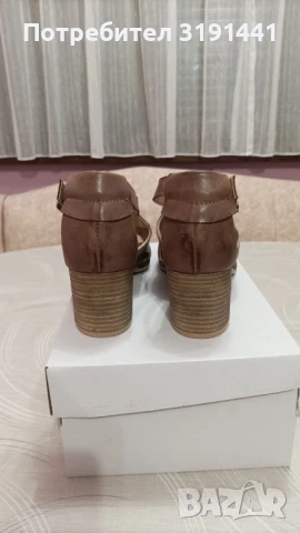 Нови дамски сандали от естествена кожа , снимка 3 - Дамски обувки на ток - 50669717