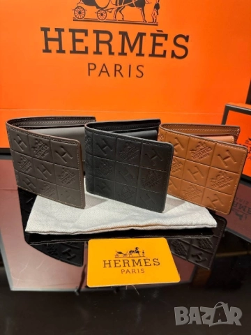портмонета от естествена кожа в кутия hermes , снимка 3 - Портфейли, портмонета - 51699806