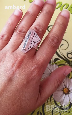 Сребърен винтидж пръстен - пиано, снимка 2 - Пръстени - 41305098