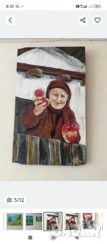 старинни картини маслени бои, снимка 5 - Картини - 53652706