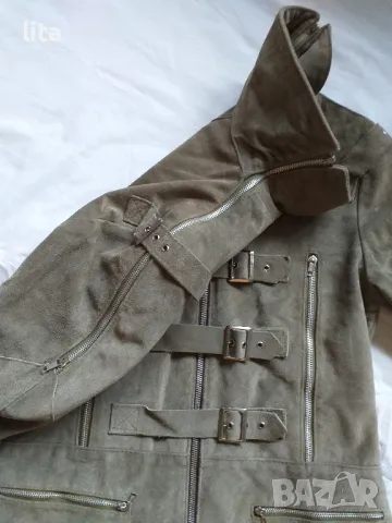 Кожено яке Размер М, снимка 4 - Якета - 49328565