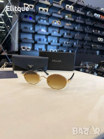 очила Prada Gucci от черен обикновен калъф и Ув защита , снимка 3 - Слънчеви и диоптрични очила - 53560040