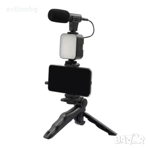 video making kit - статив идеален за всякакво видео заснемане за видео заснемане с микрофон, лед про