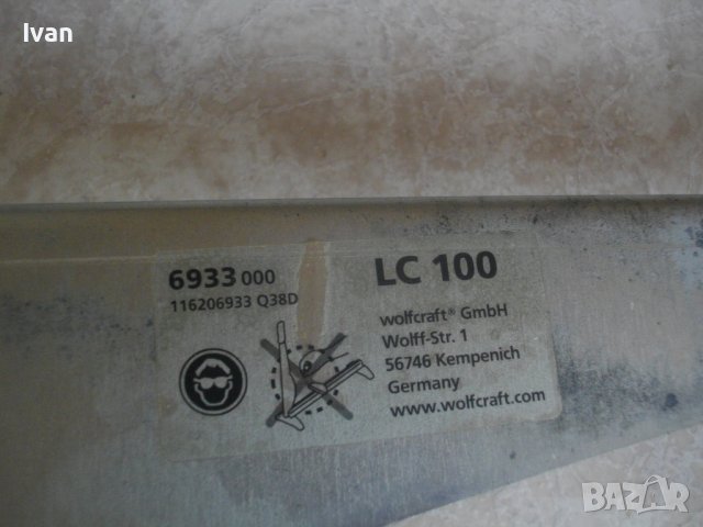 Нова Немска Гилотина Рязане Ламинат/Паркет/Лайсни-D-CUT-770mm/WOLFCRAFT PROFY-Алуминиева-Олекотена, снимка 8 - Други инструменти - 40725792