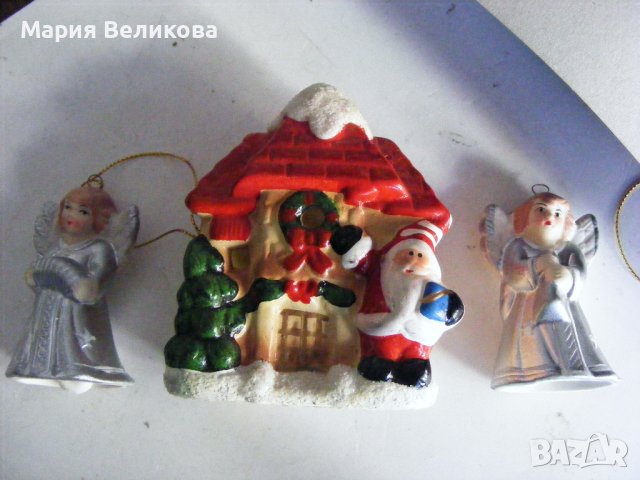 Коледни ,керамични фигурки, снимка 3 - Декорация за дома - 39055897