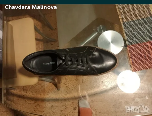 Кожени черни обувки Calvin Klein, снимка 3 - Други - 50022247