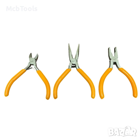 Професионален комплект мини клещи RICO – 3 броя, снимка 3 - Клещи - 52050983