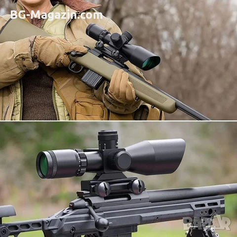 Оптически тактически прицел 2.5x-10x бързомер мерник за пушка оръжие лов еърсофт с лазер бързомерец, снимка 5 - Оборудване и аксесоари за оръжия - 51051362