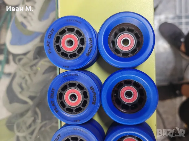 Нови колелца за кънки Sonar Flat Out 62x43mm 88a , снимка 3 - Ролери, кънки - 55836247