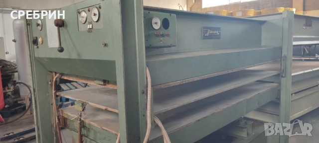 По заявка двуетажна преса с размери 2500 на 1300 мм нагряване с ток , снимка 2 - Други машини и части - 53027761