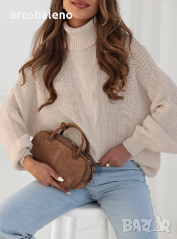 Дамски оувърсайз пуловер Marym, 4цвята , снимка 9 - Блузи с дълъг ръкав и пуловери - 52578943