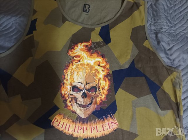 "Philipp Plein" тениска  3 - 4 XL  голям размер потник , снимка 3 - Тениски - 41416132