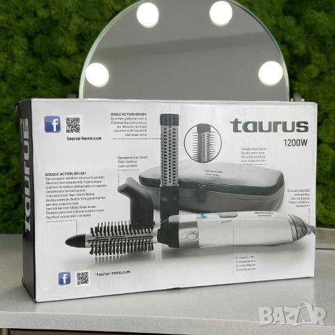 Taurus Model Air 1200W – Сешоар-четка за перфектна прическа у дома, снимка 5 - Сешоари - 51895315