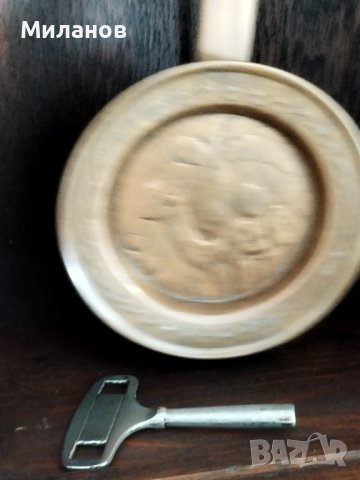 Стар механичен стенен часовник, снимка 5 - Антикварни и старинни предмети - 41806849