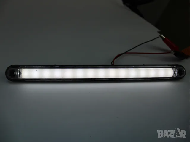 NEON LED габарит 15 LED 245 mm 12-24V с бяла светлина, снимка 2 - Аксесоари и консумативи - 55868941