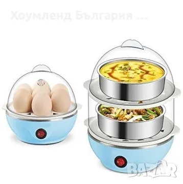 Гаранция! Яйцеварка с 1 или 2 нива - уред за бързо варене на 14 яйца, снимка 3 - Кухненски роботи - 48767765