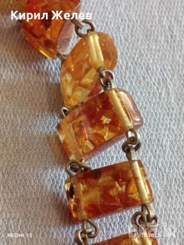 УНИКАЛНА ДАМСКА ГРИВНА БАЛТИЙСКИ КЕХЛИБАР МНОГО КРАСИВА 52294, снимка 8 - Гривни - 52501192