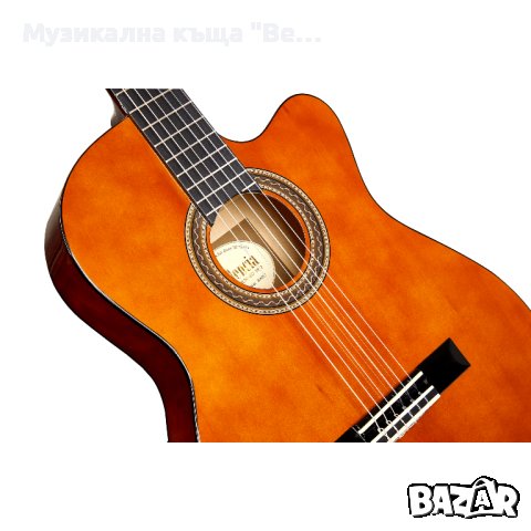 Класическа китара Valencia, Размер 4/4, Cutaway, Тънко тяло, снимка 5 - Китари - 41972141
