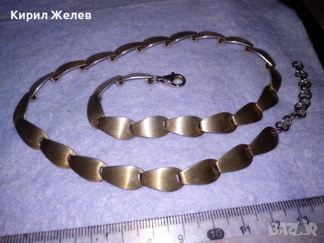 КРАСИВО ДИЗАЙНЕРСКО МАРКОВО ФЕШЪН АРТ СРЕБЪРНО КОЛИЕ ЛАНЕЦ СРЕБРО 925 ЧАСТ от КОМПЛЕКТ 25870, снимка 10 - Колиета, медальони, синджири - 41741056